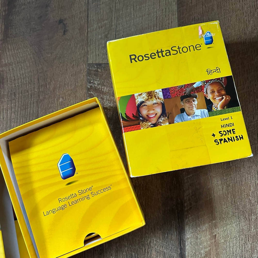Rosetta Stone Hindi & Spanish Language Learning Software